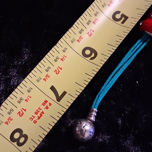 Pandora Bracelet Green and Red Charm S Are Not Pandora - Picture 7 of 10